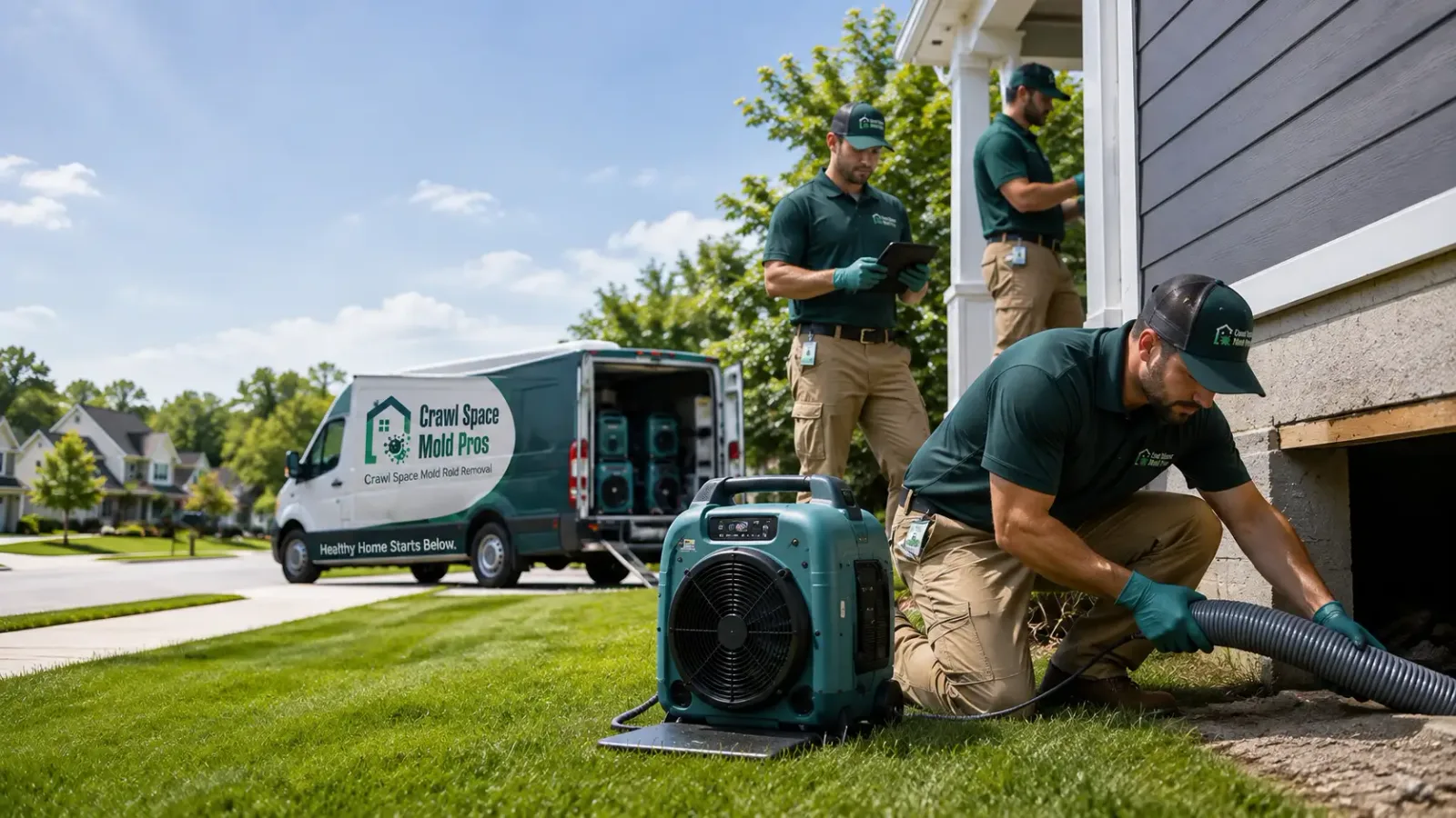 Crawl Space Mold Removal in Oscoda, MI